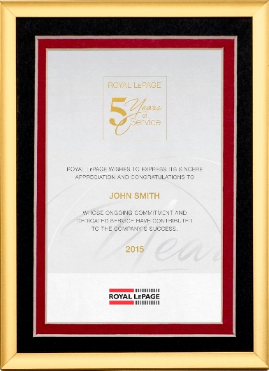 SMALL LONG TERM SERVICE AWARD - LTS SMALL LONG TERM SERVICE AWARD - LTS